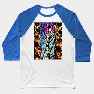 Colorful Birch Trees Baseball T-Shirt